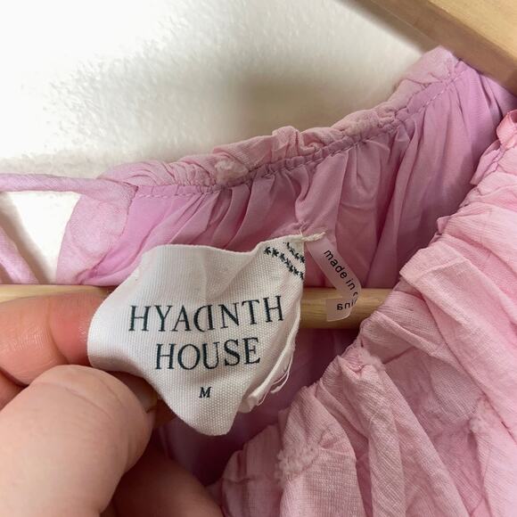 HYACINTH HOUSE x TUCKERNUCK Pink Diamond Textured Isabella Mini Dress {3T43} - Picture 6 of 7